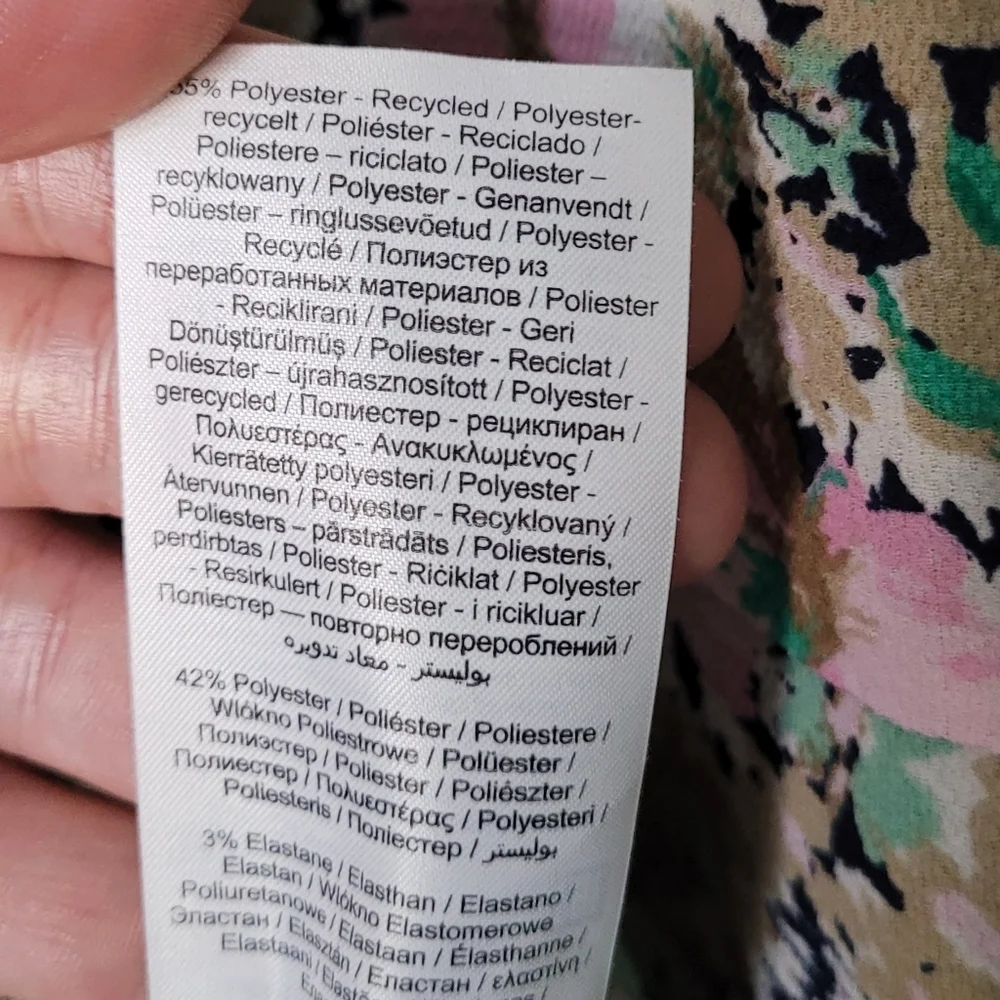 Vero Moda Curve Floral Wrap Dress with Ruffle Hem 18 Plus Size - Picture 5 of 5